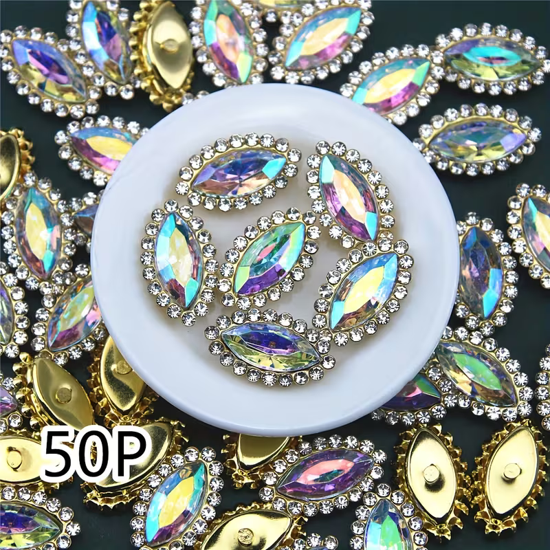 Mermaid Shape Acrylic Rhinestones