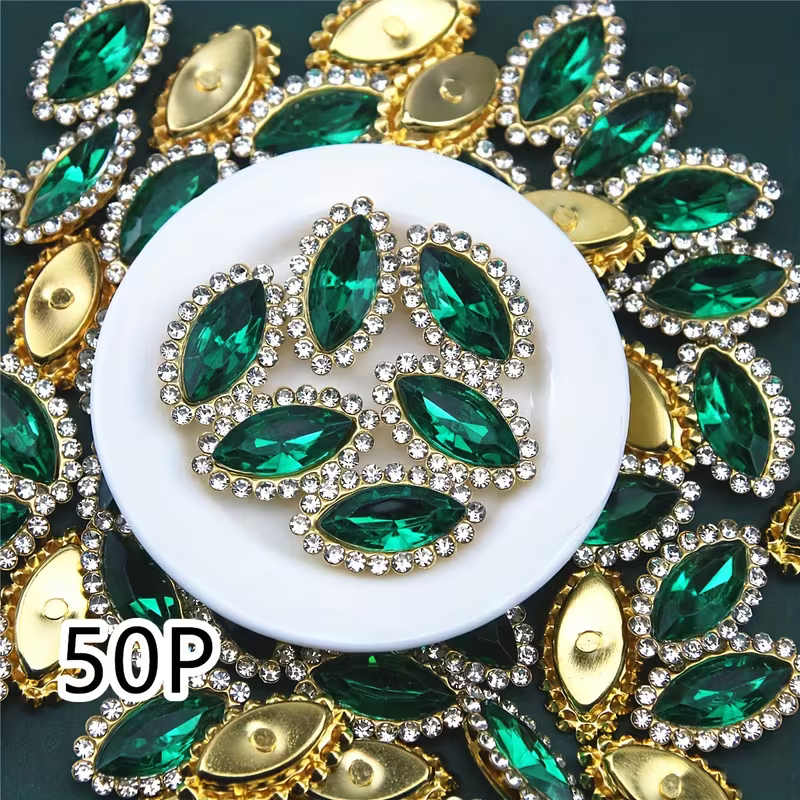 Mermaid Shape Acrylic Rhinestones