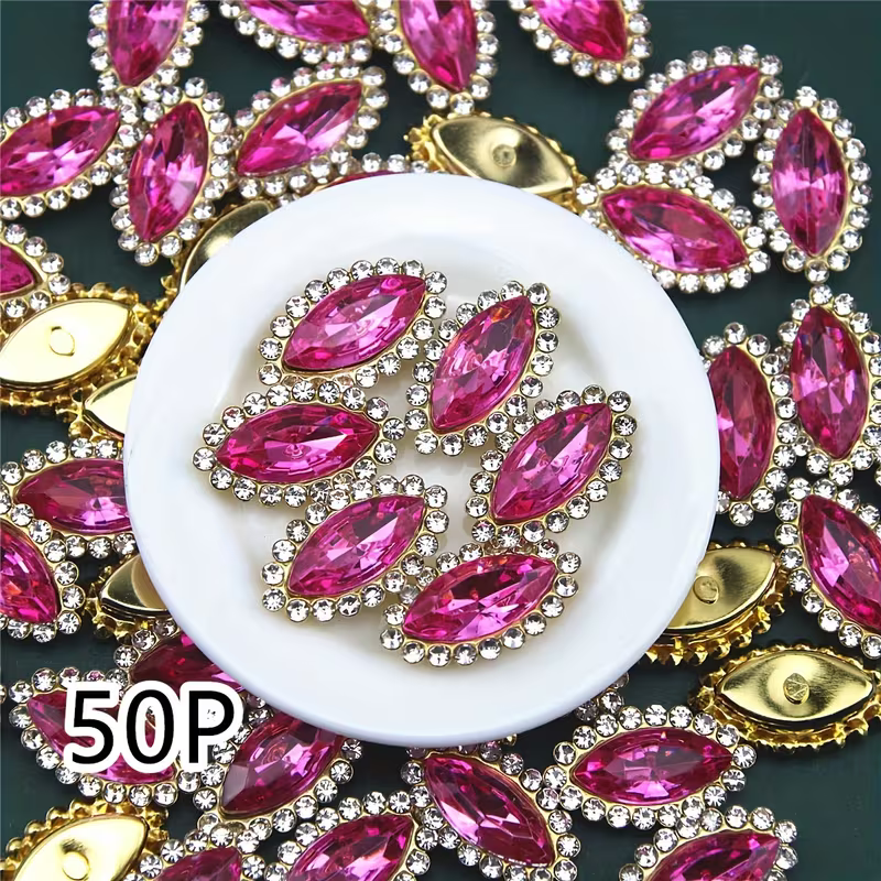 Mermaid Shape Acrylic Rhinestones