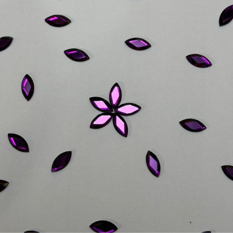 HotFix Rhinestones Leaf Shape